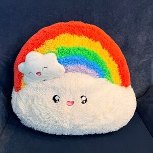 Rainbow Plush Pillow with Cloud